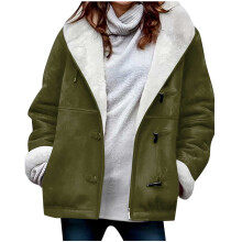 Naisten pehmeä fleecetakki Peacoat-materiaalista, vihreä, koot S-5XL