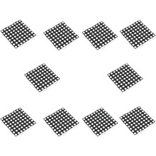 64-LED-Punktmatrixanzeige, kompatibel mit dem Arduino MAX7219 LED-Punktmatrixmodul, ROT