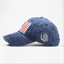 Baseballpetten, truckerpetten, klassieke Amerikaanse vlag, gewassen oude letters, Amerikaanse zonneklep, baseballpet, hardlooppet, unisex