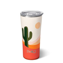Drinkbeker van 650 ml | Geïsoleerde roestvrijstalen reisbeker | Boho Desert