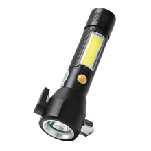 Tragbare USB-Taschenlampe mit COB-LED und Magneteffekt für Erwachsene und Senioren, ideal zum Nachtangeln, mit 2000-mAh-Akku
