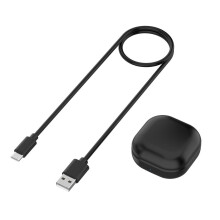 Galaxy Buds Live -kuulokkeiden kanssa yhteensopiva langallinen latauskotelo – Vaihtotelakka ja 1 metrin USB-C-kaapeli