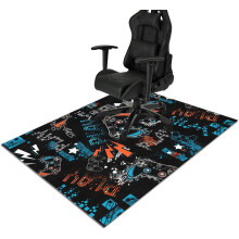 Bürostuhlmatte für Hartholzböden, 122 x 152 cm, rutschfeste Gaming-Stuhlmatte, Schutzmatte für Bürostühle mit Rollen, Tischunterlage für