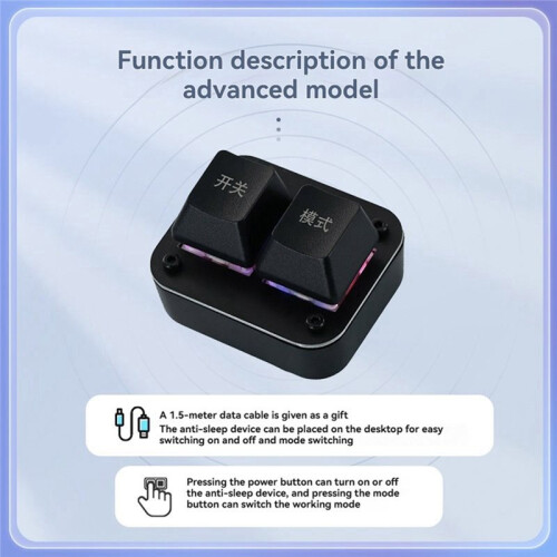 Mouse Jiggler Mover Indetectable USB Automático Mouse Mover Negro 1