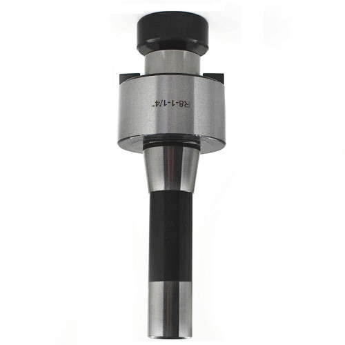 Adaptador de fresa de concha com haste R8 de 1-1/4 polegadas e cabo de tração com rosca de 7/16 polegadas-20 para máquina Bridgeport