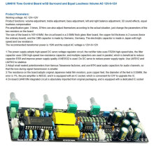LM4610 Tone Control Board with 3D Surround and Equal Loudness Volume, HiFi Stereo Preamp Module, AC 12V-0-12V