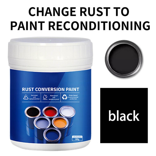 Water-Based Rust Converter Paint with Protective Properties for Metal Surfaces and DIY with Easy Application and Drying Features