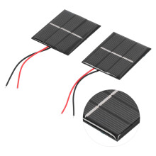 Mini-Solarmodule 2 Stück 43x55 mm Polysilizium-Module für Solarstrom 0,4 W 1,5 V