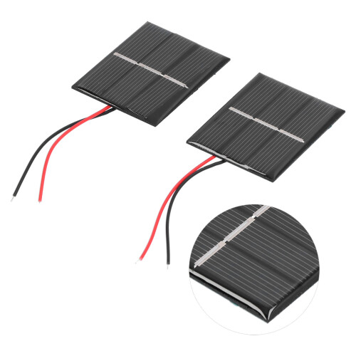 Poly Silicon Solar Modules 2Pcs 43x55mm 0.4W 1.5V Micro Mini Power Cells