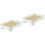 2Stk Badezimmer Tablett Waschtischhalter Dekoratives Holz 6