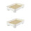 2Stk Badezimmer Tablett Waschtischhalter Dekoratives Holz 7