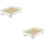 2Stk Badezimmer Tablett Waschtischhalter Dekoratives Holz 8