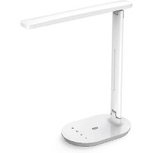 Bjxy Led Desk Lamp, Table Lamp with 3 Brightness Levels And 3 Adjustable Color Modes, Touch Control Bedside Lamp for Work Reading (black) [energy Clas