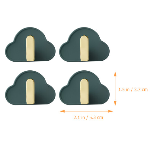 4St Plastic Wall Hooks Cloud Adhesief Voor Kleding 1