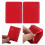 2St Universele PU Pasjeshouder Rood Telefoonhoesje 4