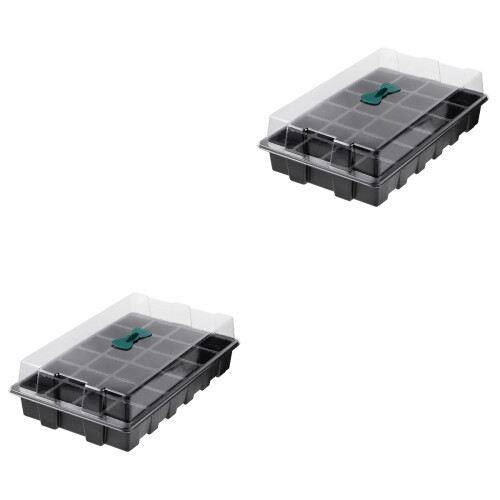 2Pièces Kit Propagation Avec Plateaux Empilables Et Dôme Transparent 2