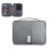 Grey Travel Passport Case Durable Document Organizer Pouch 9