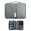 Grey Travel Passport Case Durable Document Organizer Pouch 11