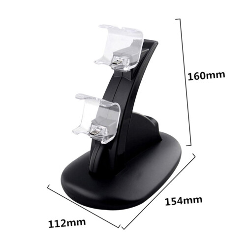 Dual USB Controller Charging Station with LED Indicator, Fast Charge for Pro and Slim Controllers 1