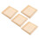 4er-pack 3d-puzzle-sortierbehälter aus holz, langlebig 4