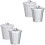 4Pcs Assorted Color Iron Small Trash Cans Tiny Desktop Garbage Bins 3
