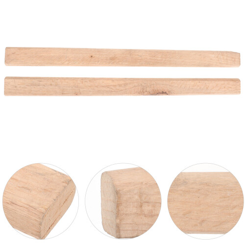 2Pcs Khaki Wood Handle Replacement for Hatchet Wooden Axe Handles 1