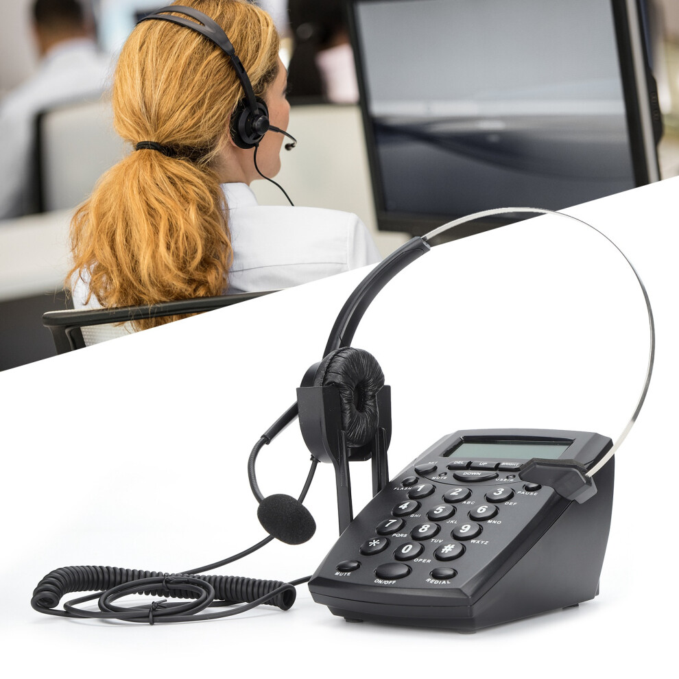 Ht800 Wired Call Center Headset With Omnidirectional Mic For Office & Home 8311390745559