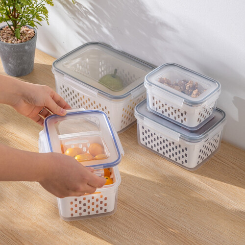 Conjunto de 4 recipientes para frutas Capino com tampa 1