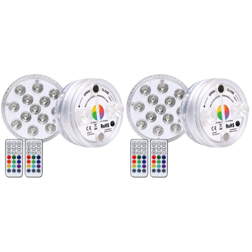 2Pièces Lampe LED Imperméable Blanche Pour Éclairage Sous-Marin 2