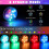 τεμάχια φωτιστικό πισίνας RGB LED λάμπα υποβρύχια χρωματιστά διακοσμητικά φώτα 6