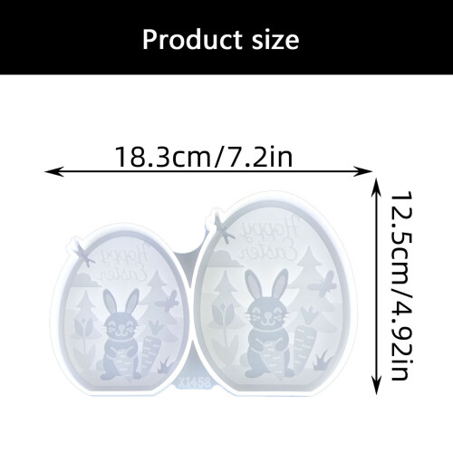 Moule en Silicone sur le thème de pâques, décorations de maison, 2