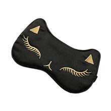 Tragbare Schlafhilfe, verstellbare Maske mit niedlichem Katzenmotiv für Damen und Herren, weiches, leichtes Material, hochwertiger Satin
