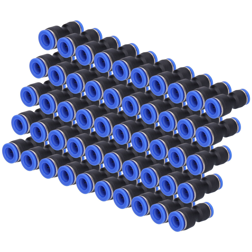 50Pcs Pneumatic Reducing Connectors 10Mm To 8Mm, Steel & Resin 6941390746106