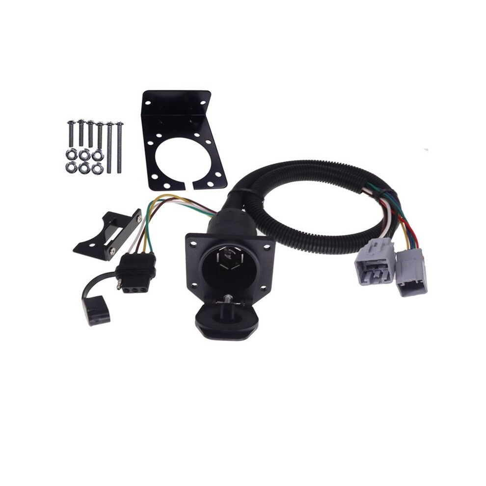 Trailer Connector Socket 7 Pin Wire Electrical Trailer Adapter Quick Converter Vplat0013 For Lr4 (2010-2013) Light 6034100806761