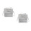 2Pcs Silver Women's Crossbody Backpack PU Small Over Shoulder Bag 4