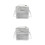 2Pcs Silver Women's Crossbody Backpack PU Small Over Shoulder Bag 6