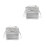 2Pcs Silver Women's Crossbody Backpack PU Small Over Shoulder Bag 9