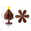 Kitchen Insulation Mat Christmas Tree Shaped Solid Wood Dining Table Anti Scalding Coasters Pot Mat Home Decoration B 6
