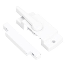 White Zinc Alloy Sash Lock for Sliding Windows, Rustproof & Sturdy