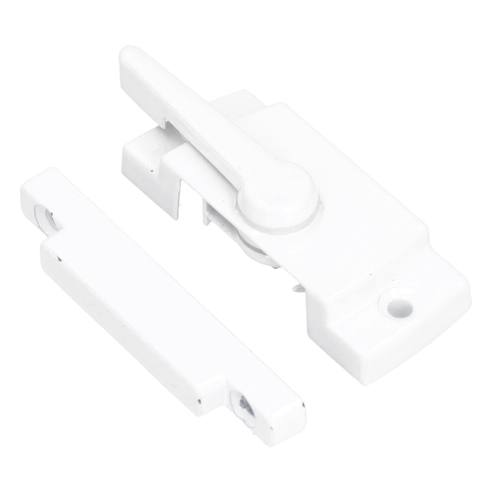 White Zinc Alloy Sash Lock For Sliding Windows, Rustproof & Sturdy 7671390747191