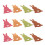 36Pièces Clips De Table Pâques En Feutrine Motif Lapin Multicolore 3
