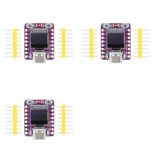 3X Placa de Desenvolvimento OLED ESP32-C3 com Módulo OLED de 0,42 Polegadas, Antena Cerâmica, Wi-Fi, , Placa de Desenvolvimento ESP32