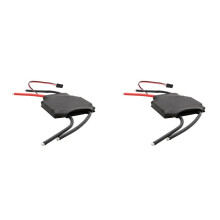 2X 12V-26V 3S-6S Two-Way Brushed ESC 200A 2000W High-Power Speed Controller with LED Lights for RC Trawler 997 Motors