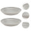 Square Flowerpot Tray Grey Plastic 2set 7