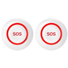 2X WiFi SOS Alarm Button Battery Rechargeable Elderly  Emergency Panic Button Old  Personal Self-Defense