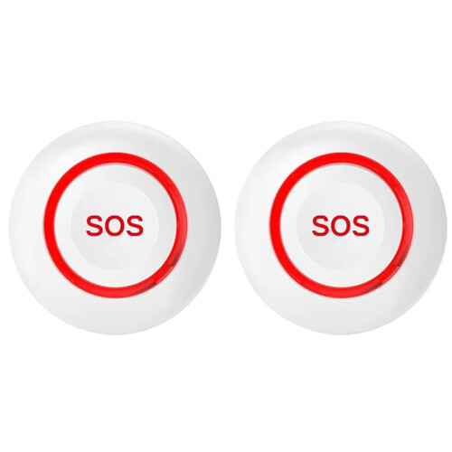2X WiFi SOS Alarm Button Battery Rechargeable Elderly  Emergency Panic Button Old  Personal Self-Defense