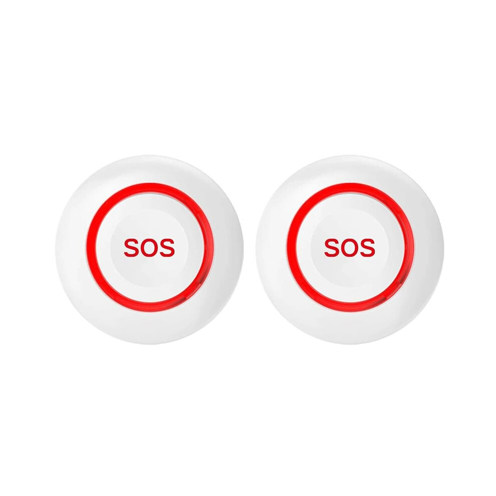 2X WiFi SOS Alarm Button Battery Rechargeable Elderly  Emergency Panic Button Old  Personal Self-Defense