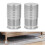 2Pcs Adjustable Aluminum Table Leg Risers 43-75mm Space Gray 1