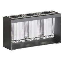 Support de Rangement Multifonctionnel pour Baguettes et Cuillères, Égouttoir Automatique pour Couverts, Outil de Rangement de Cuisine, Gris
