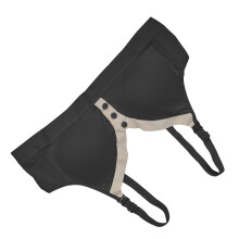 Drahtlose Still-Bustier in V-Form, Schwarz, Größe L=36/80, Atmungsaktiver Still-Bustier